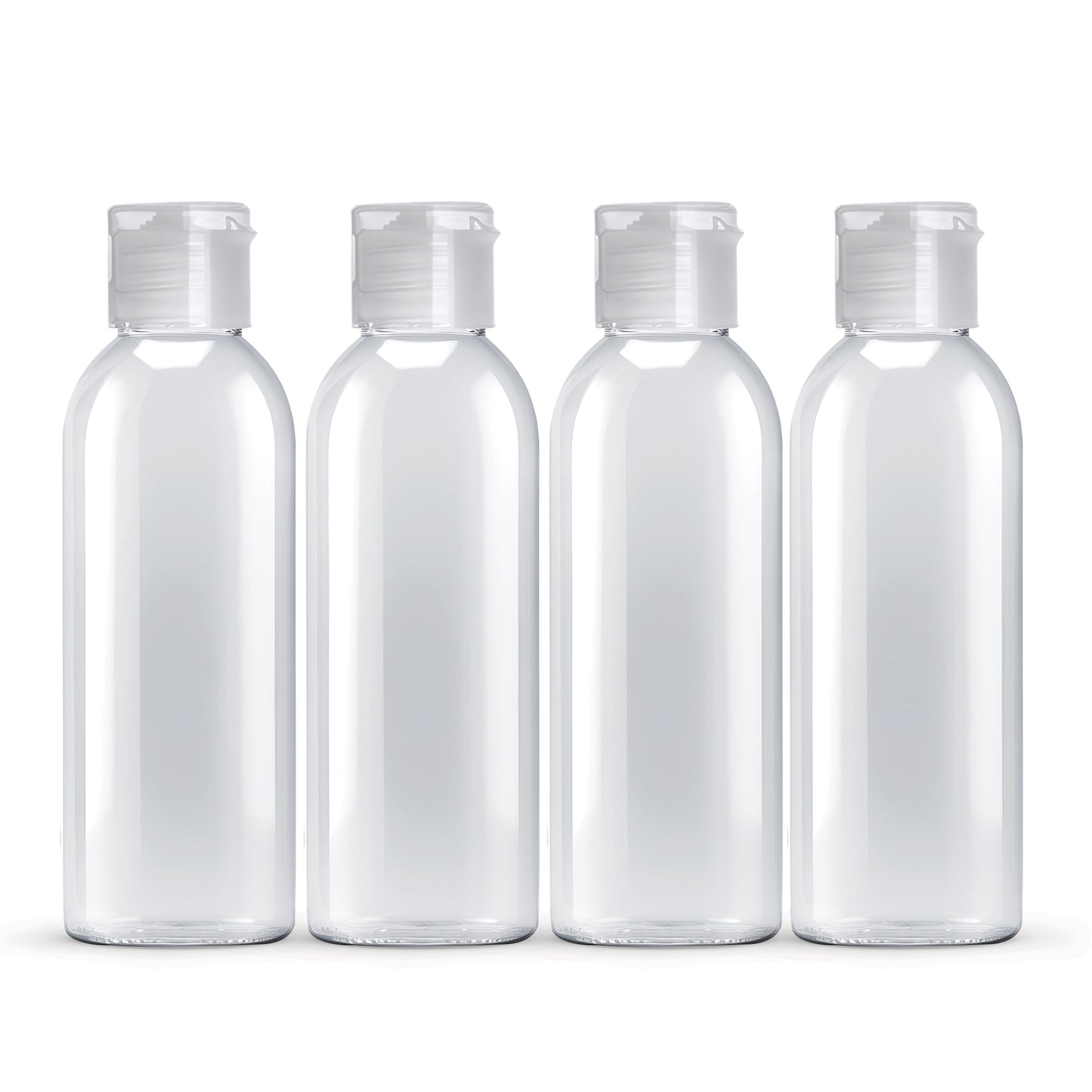 Pack of 4 100ml travel bottles