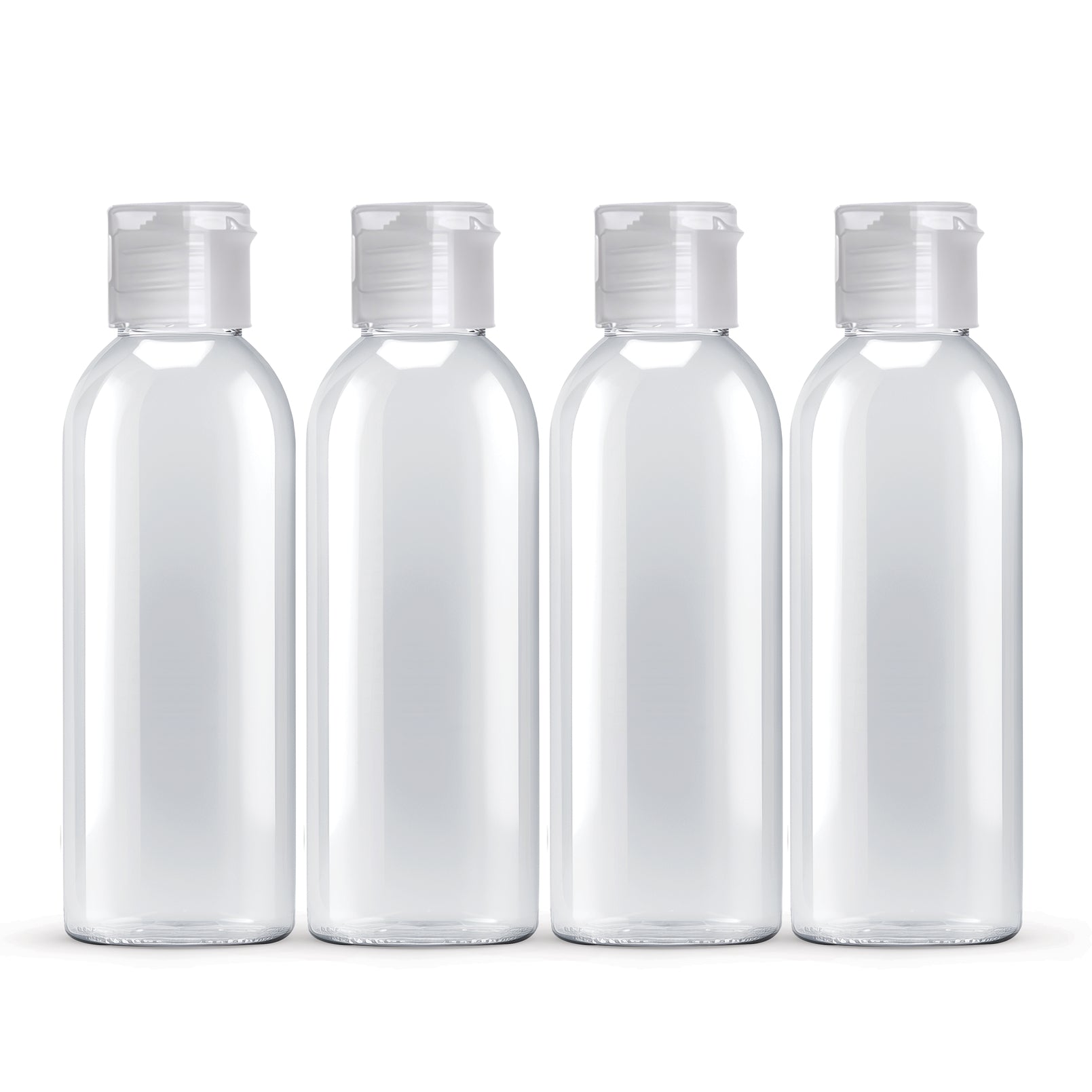 Pack of 4 100ml travel bottles