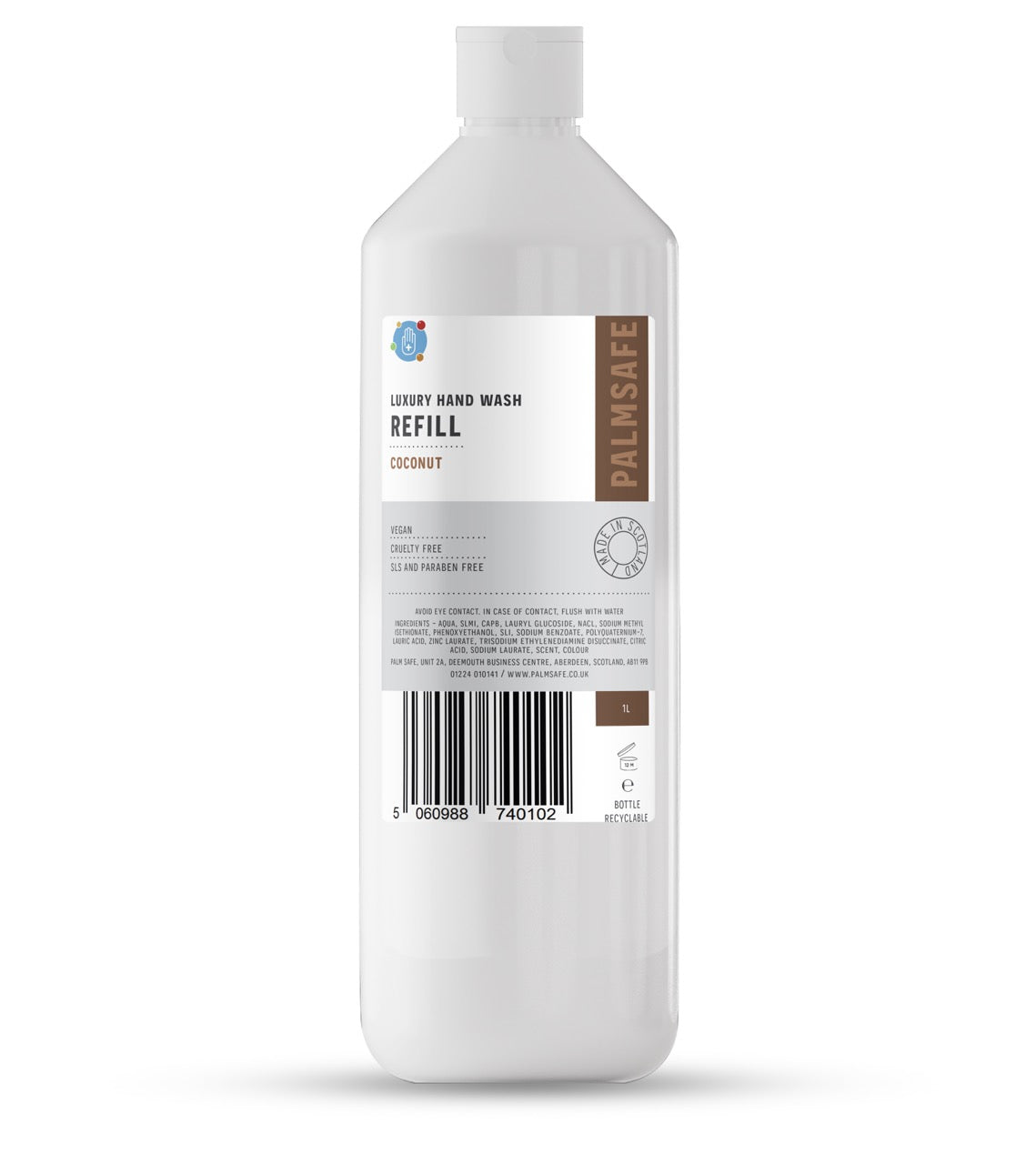 Palm Safe Luxury Hand Wash, Vegan, SLS Free - Coconut Scent