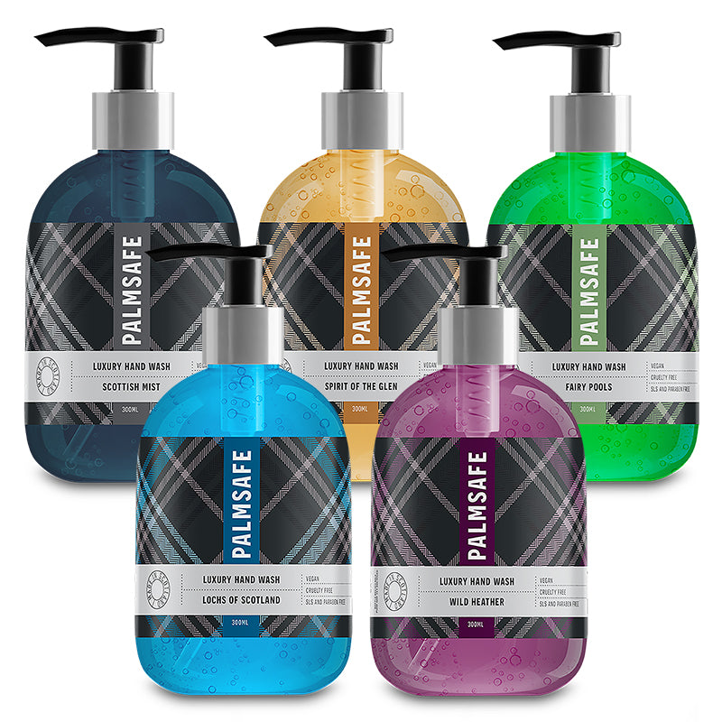 Palm Safe Luxury Hand Wash Full Scottish Range