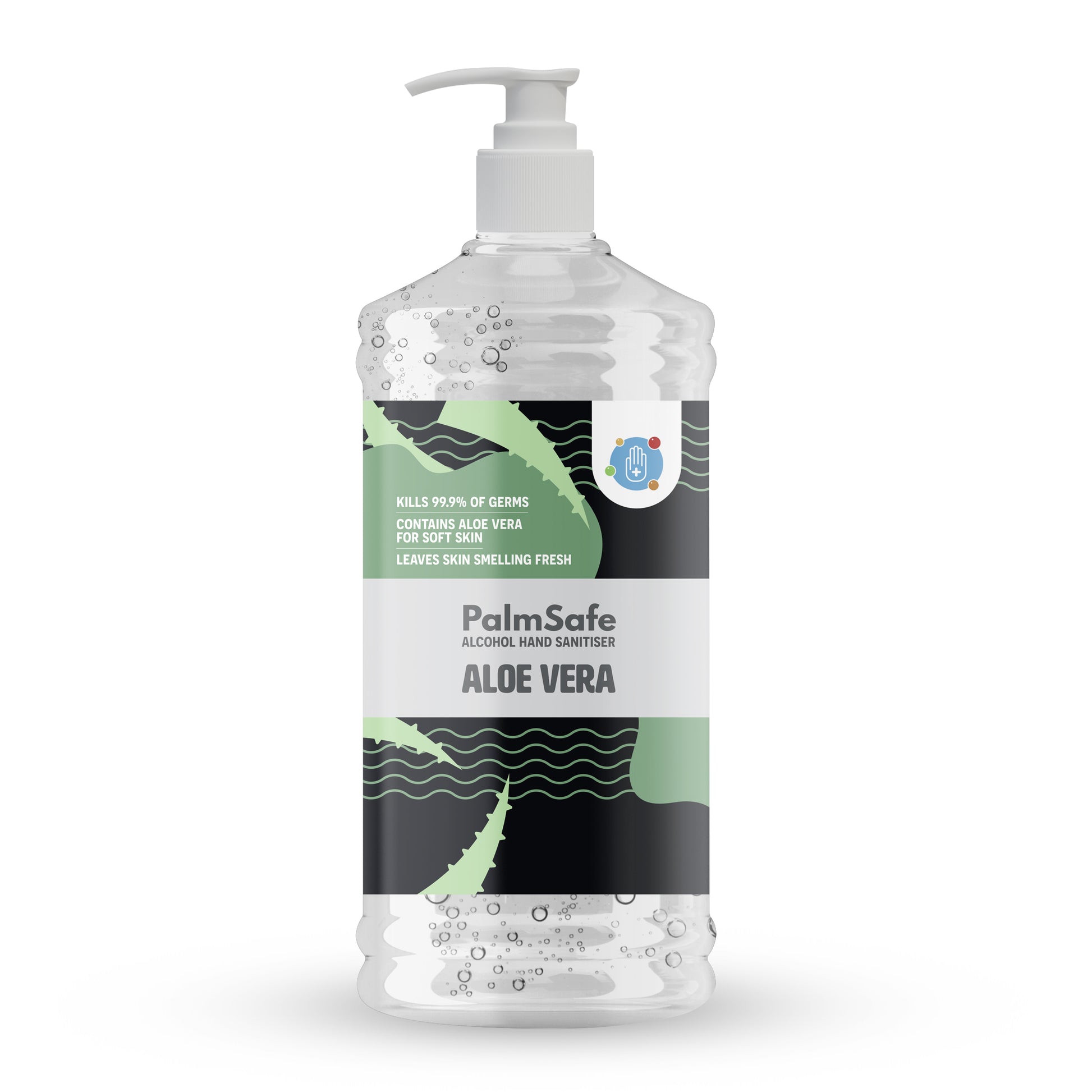 1 Litre Pump Bottle of Palm Safe Aloe Vera Hand Sanitiser