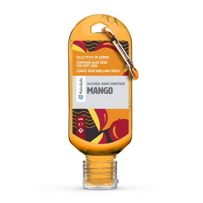 Palm Safe Mango Scented Hand Sanitiser 60ml Clip Bottle