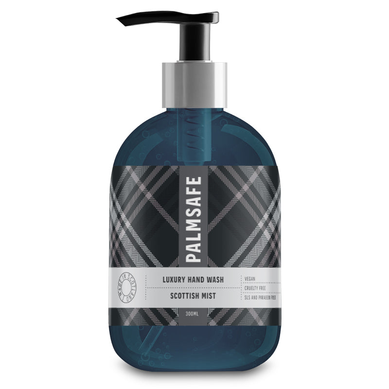 Palm Safe Luxury Hand Wash Scottish Mist 300ml Pump Bottle